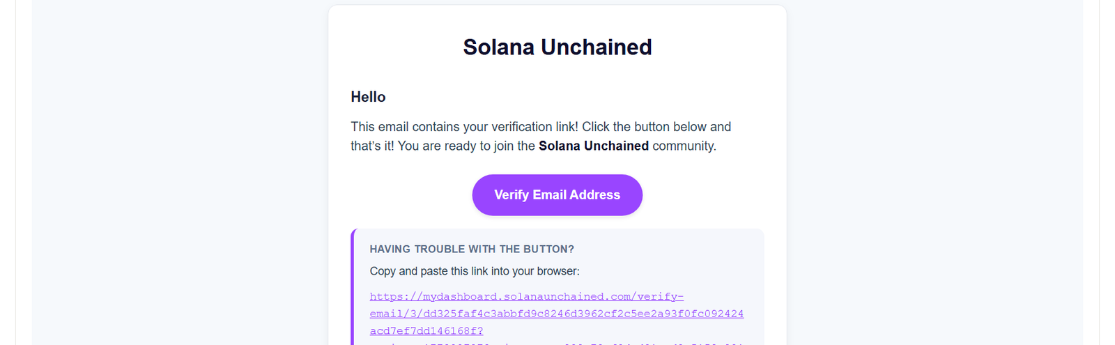 Verify Your Email